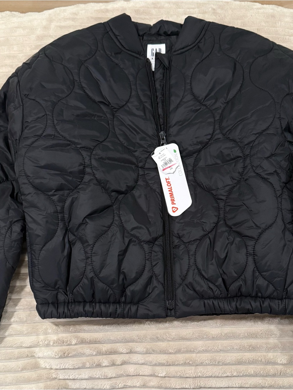 GAP kids Black Bomber Jacket